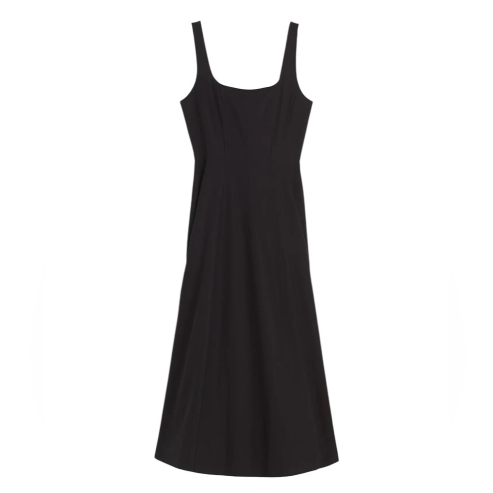 New Madewell Black Midi Dress